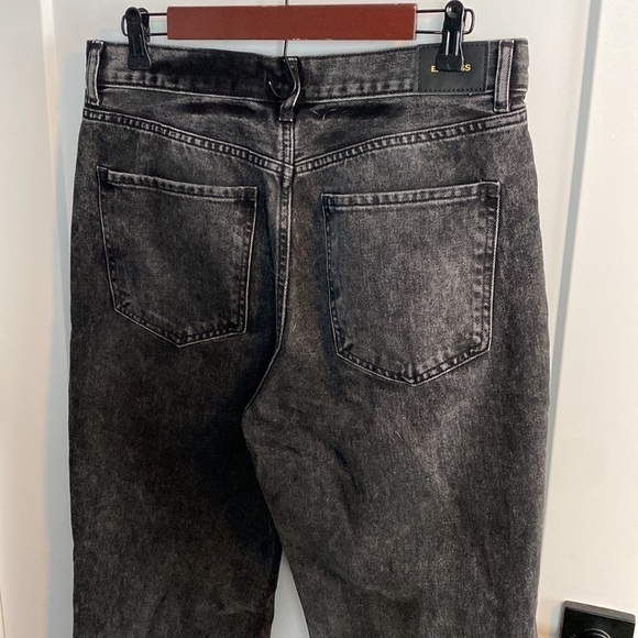 Express Black Straight Ankle High Rise Distressed - Picture 10 of 14